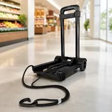 Carrinho de Compras Dobrável Portátil Multiuso Carga 40 kg