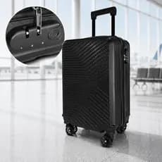 Mala de Bordo Viagem Bagagem Rodinhas 360 Graus 10kg Com Senha Medidas Anac
