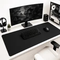 Mousepad Gamer Preto Sem Desenho Extra Grande 90 X 40 Cm