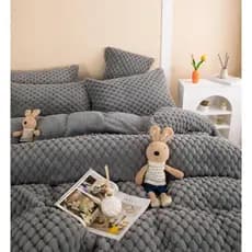 Coberdrom Queen Dupla Face Pelo de Coelho Extra Macio Sherpa Premium Toque Aveludado 220x240