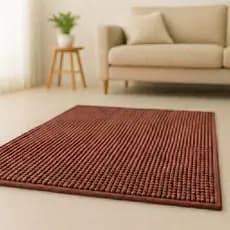 Tapete Chenille Tipo Dedinho 60x40 com Base Antiderrapante em PVC