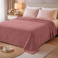 Manta Casal Queen 2,20x2,30 Estampa Floral 240g/m² Super Macia Conforto e Decoração