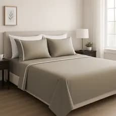 Lençol Queen 600 Fios 4 Peças Algodão Luxo Conforto Superior com Elástico