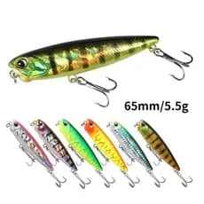 DUOYU Isca Artificial de Tucunaré Isca De Pesca Lápis Flutuante 65mm/5.5g Artificial De Plástico