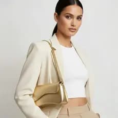 Bolsa Feminina Media Elegante com duas Alças Casua e Festas Natal e Ano Novo