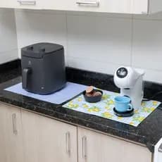 Kit 3 Peça Caminho de Mesa e Bandeija Decorativa Cozinha