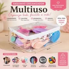 Kit 10 Saquinho Multiuso Organizador Brinquedo Guarda Roupa