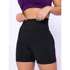 Shorts Suplex Academia Fitness Cintura Alta