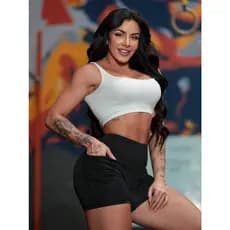Short esportivos femininos com bolso leggings adequados para corrida fitness ciclismo academia lazer cintura alta  yoga