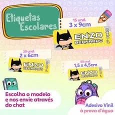 110 Adesivos Vingadores Heróis Kit etiqueta escolar volta às aulas adesivo Vinil a prova de água