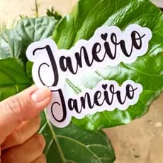 Adesivos Meses do Ano Avulso Limão & Pêssego