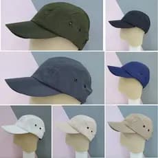 Boné Ajustável Masculino Liso Nylon Fecho Aba Curva Várias Cores