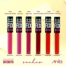 Batom Líquido FIX Matte Anita Cosméticos 4ml - BRINDE ALEATORIO