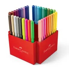 Canetinha Hidrografica Faber Castell Ponta Vai e Vem 36 Cores Novidade