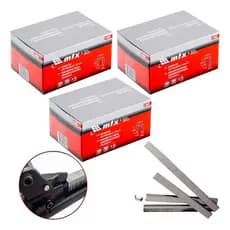 3 Kit Grampos Grampeador Pneumático 5000 Pçs 16mm Mtx 576609