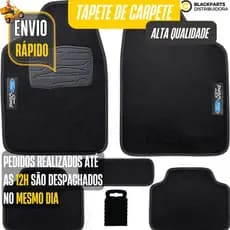 Jogo Tapete De Carpete Personalizado Ford Luxo Preto