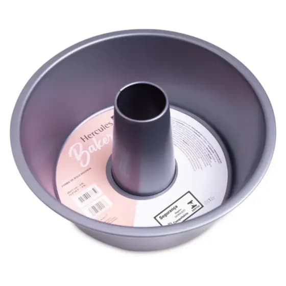 Forma de Bolo Redonda com Furo – Hercules Bakery (26x11 cm – 3,8 L)