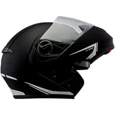 Capacete Peels U-rb2 Escamoteável Robocop Oculos Solar Preto