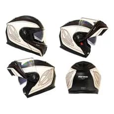 Capacete Mormaii Articulado V1 Atacama Robocop + Óculos Fume