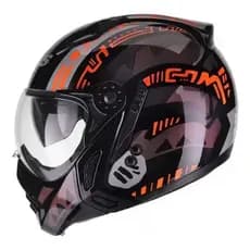 Capacete Peels Mirage Nazca Aberto Preto Camaleão Brilhante