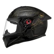 Capacete Moto Fechado Bieffe B12 Imperium Preto Dourado