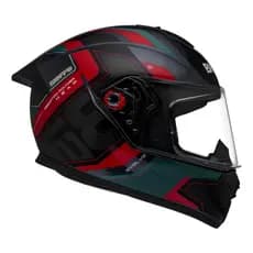 Capacete Masculino Bieffe B12 Evolve Grafite Vermelho Brilho