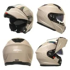 Capacete Mormaii V1 Cruise Titanium Articulado + Óculos Fume