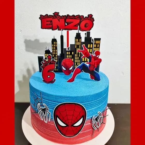 Topo de bolo do Homem Aranha FESTA  ANIVERSARIO LEMBRANCINHA SUPER HEROI