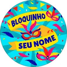 kit 90 Adesivos Etiquetas Personalizadas decalque  stickers Redondo de Festa CARNAVAL Personalizado Seu Nome