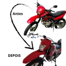 Kit Adaptacao Bros 125/150 2003/04/05/06/07/08/09/10/11/12/13/14/15 Azul Branca Preta Vermelha Cores