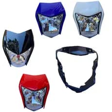 Frente Farol Bros 150 2013 2014 Carenagem + Bloco + Carcaca Aranha Azul Branco Vermelho E Preto