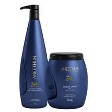 Aneethun Kit Linha A Shampoo 1l  e Máscara 500g