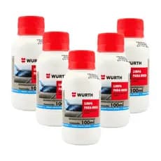 Kit Com 5 Limpa Parabrisa Detergente Concentrado Wurth Envio Imediato