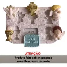 Molde de Silicone para apliques de Artesanato - Batizado