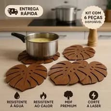 Kit 6 Descansos de Panela Artesanal Em Ferro Super Resistente de 20 cm
