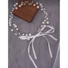 acessório de cabelo de pérolas headband  para penteado adorno de cabelo tiara grinalda