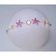 tiara infantil fundo do mar estrela e conchinhas