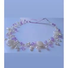tiara sereia ariel pedrinhas headband Festa infantil fundo do mar