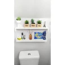 Kit 2 Nicho U Prateleira Reta Organizador de Quarto Bebê Sala banheiro cozinha Mdf 55 cm