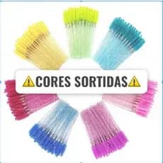 Escovinhas Extensão De Cílios Sobrancelha Brilho com 50 unidades