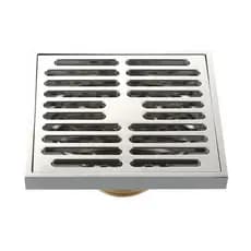 Ralo 10x10 Inox Banheiro Lavabo Cozinha Rapido Escoamento Anti Odor Anti Inseto Resistente