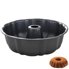 Forma Antiaderente Redonda Bolo Pudim Furo no Meio Cozinha Refeiçao Sobremesa Preparo Receita