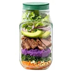 Pote De Salada Tampa Lateral Marmita Dieta Pratico Versatil Escritorio Academia Escola Passeios Piquiniques