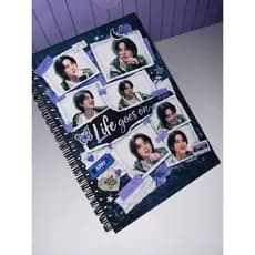 Caderno Kpop Personalizado ARMY | Caderno Universitário Colegial 100 folhas 90g | Caderno fã K-pop Premium