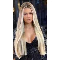 cabelo bio humano LINHA AA russo misto com humano pode cortar com tic tac