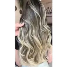 cabelo bio humano russo fita adesivo luzes ondulado