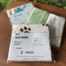Kit de Limpeza com 2 panos em 100% algodão