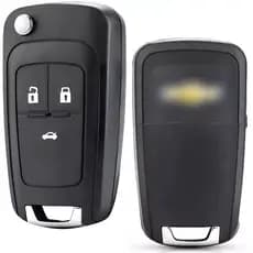 Carcaça Chave Canivete HU100 3 Botões Chevrolet GM Cruze Onix Prisma Spin