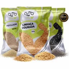 Kit Mix Fibras e Sementes Low Carb – Semente de Chia + Linhaça + Psyllium 750g