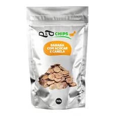 Banana Chips P&P - Açúcar e Canela Natural e Sem Glúten